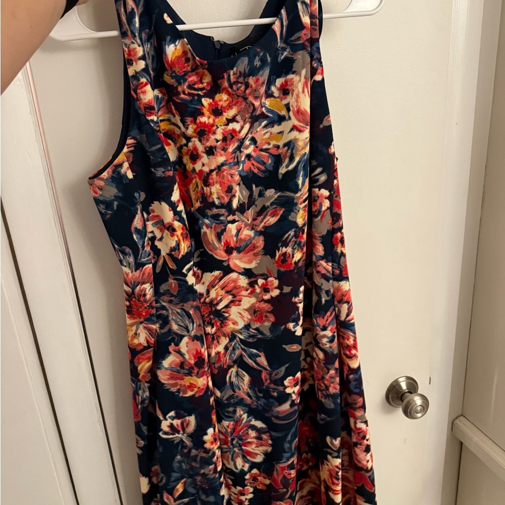 Floral Sleeveless Dress - Multicolor